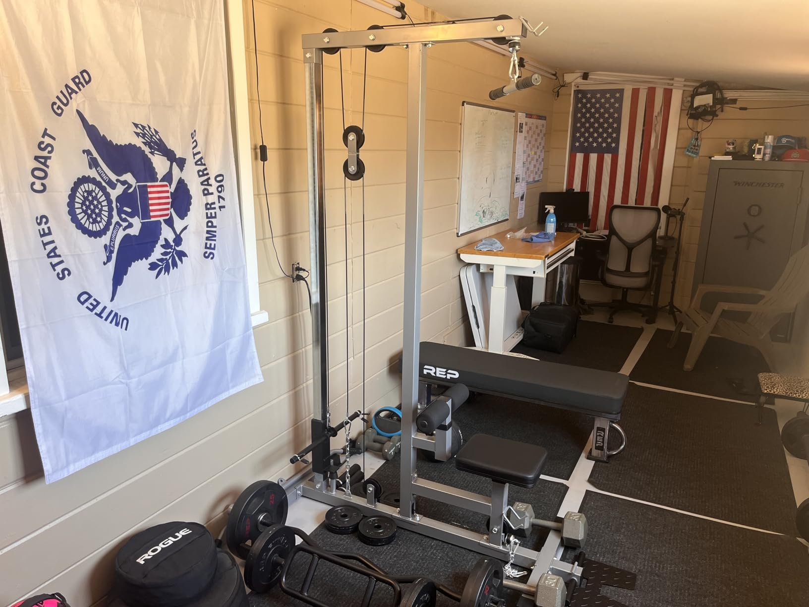 GDLF LAT Pull Down Machine, Low Row Cable Machine for Home Gym customer photo 2