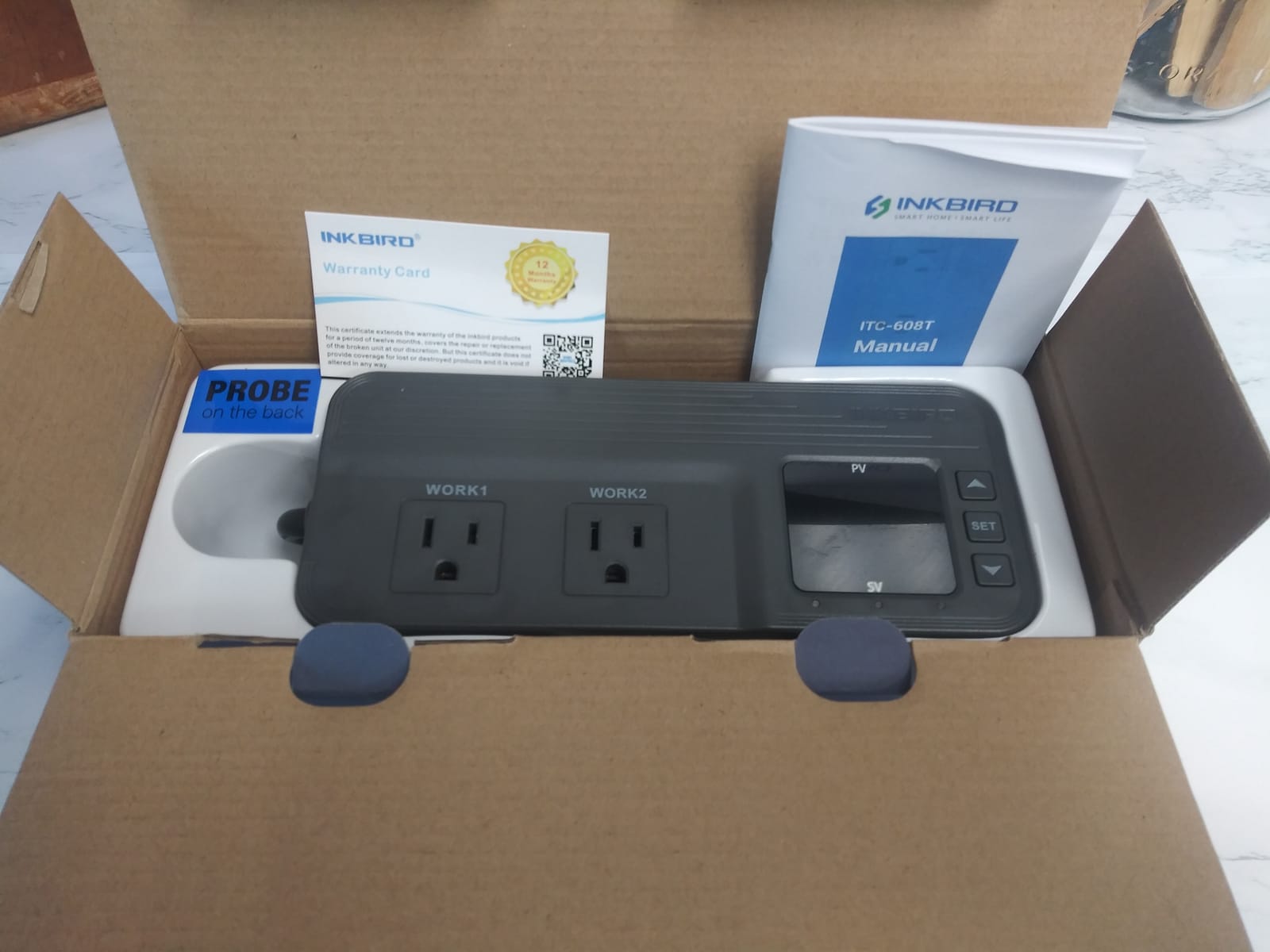 Inkbird Temperature and Humidity Controller ITC-608T Pre-Wired Dual Stage Thermostat 120VAC 15A 1800W ETL Listed Mushroom Greenhouse Homebrew customer photo 2