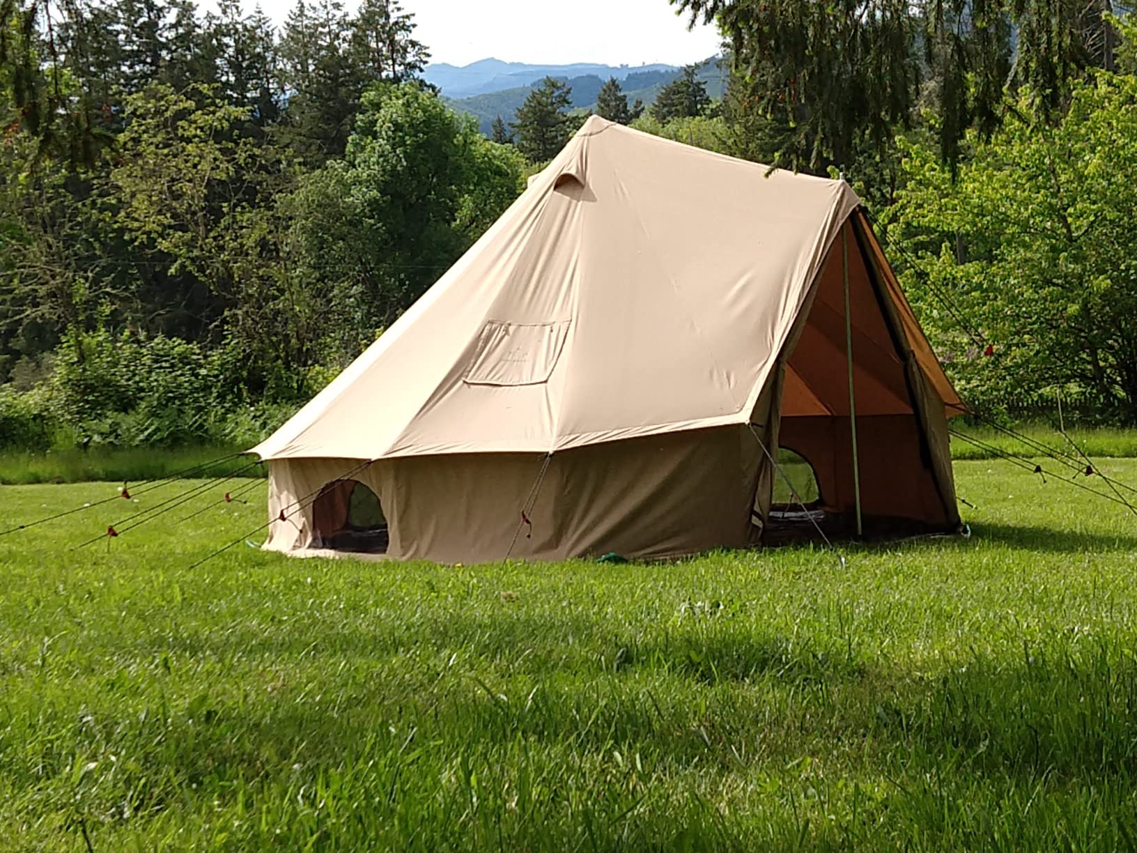 WHITEDUCK Regatta Canvas Bell Tent w/Stove Jack, Water Repellent, Yurt customer photo 1