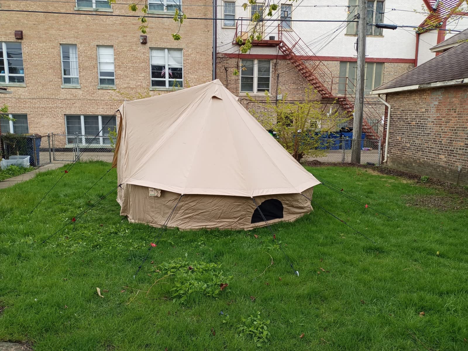 WHITEDUCK Regatta Canvas Bell Tent w/Stove Jack, Water Repellent, Yurt customer photo 2