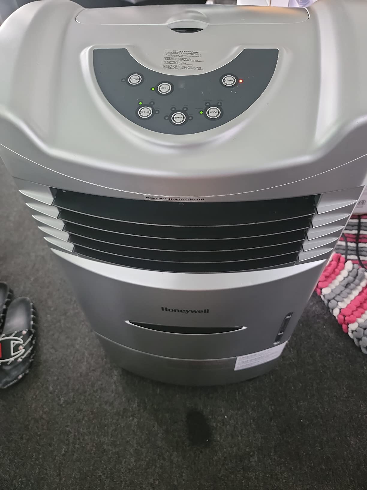Honeywell 745 CFM* Indoor Portable Evaporative Cooler with Remote Control – CL201AEW customer photo 2