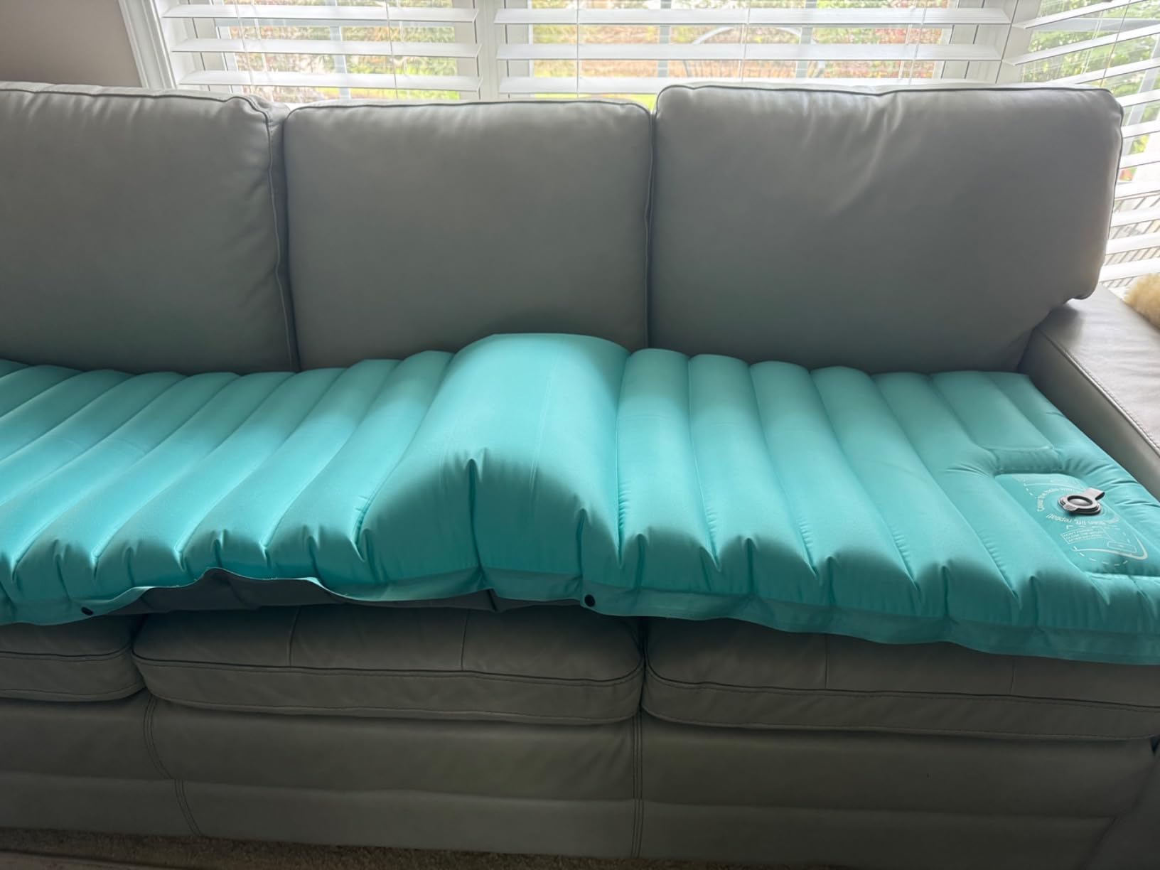 ZOOOBELIVES Inflatable Camping Sleeping Pad, 4-Inch Thick Full Air Support, No Bottoming Out for Side Sleepers, Camping & Backpacking Mattress with Built-in Foot Pump, Durable & Compact – Airlive2000 customer photo 2