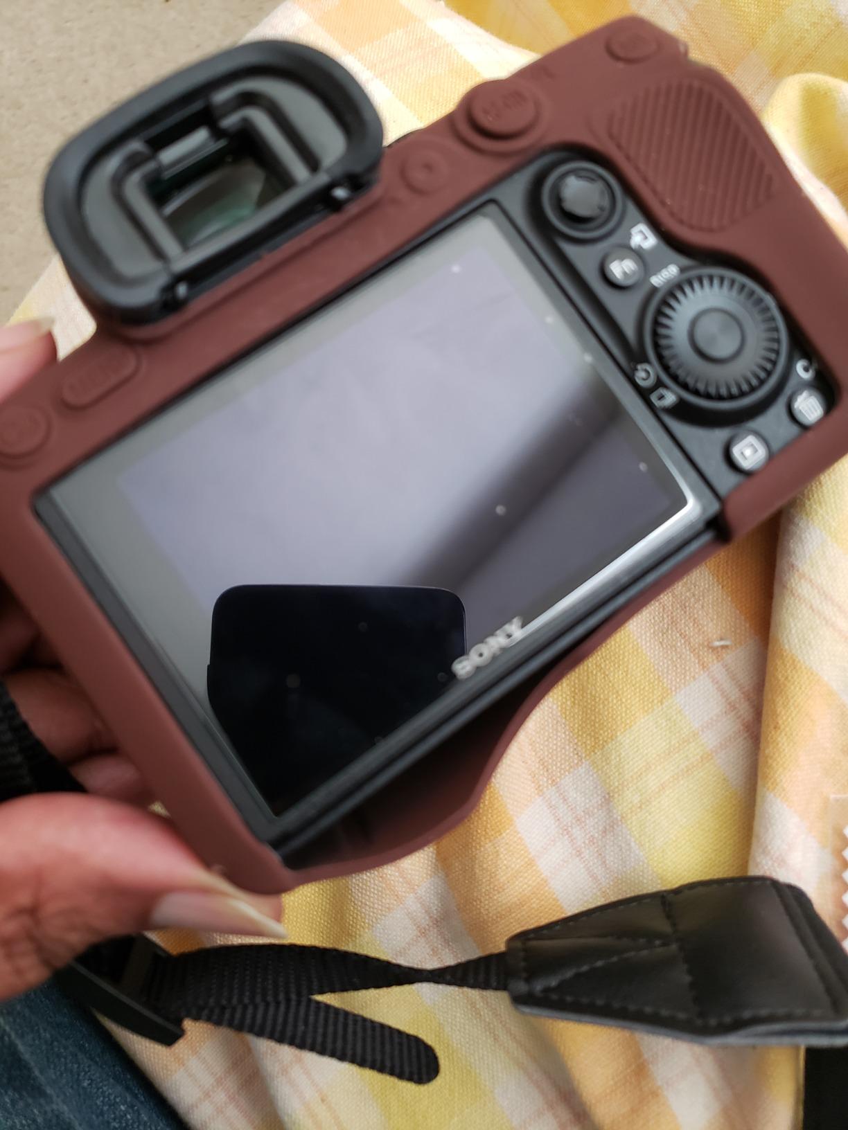 Case for Sony A7 iii, Professional Silicone Rubber Case Cover Coverable Protective for A7 iii A7r iii a73 a7R 3 Camera + Microfiber Cloth (Black) customer photo 2