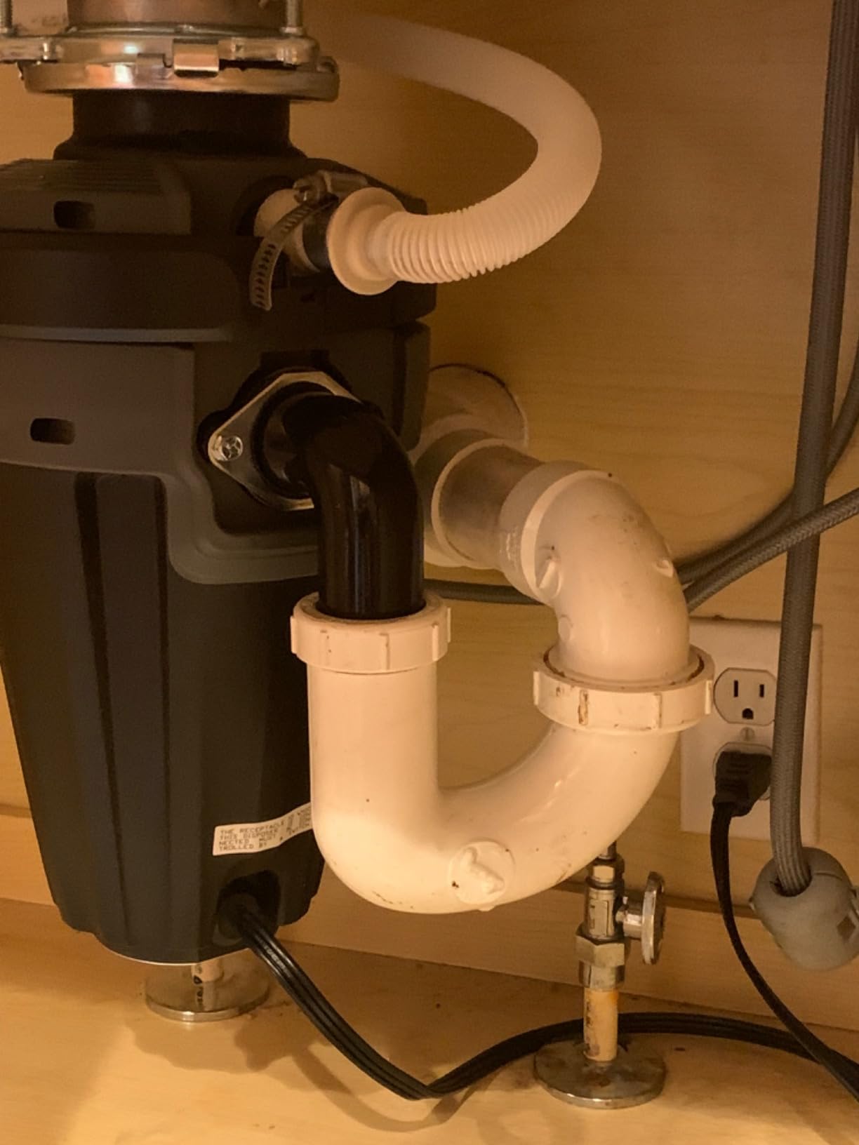 Moen Chef Series 1 HP Continuous Feed Lighted Garbage Disposal with Sound Reduction for Under Sink, Power Cord Included, EXL100C customer photo 1