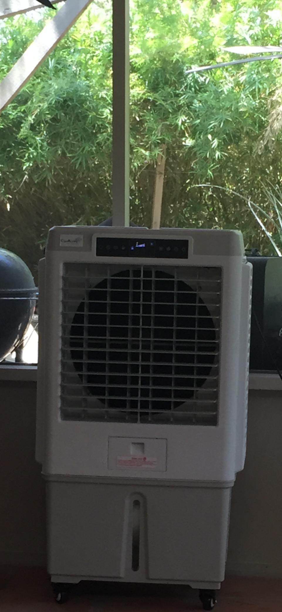 CK3000-S Evaporative Portable Swamp Cooler - 10 Gal Tank - 500 sq Ft Coversage - Variable Speeds - High Power 3000CFM - Outdoor Cooling for Tailgates, Patios, Camping, Barns, Shops customer photo 1