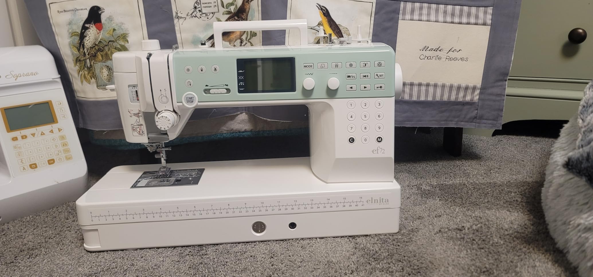 Elna Elnita ef72 Sewing and Quilting Machine with over 10