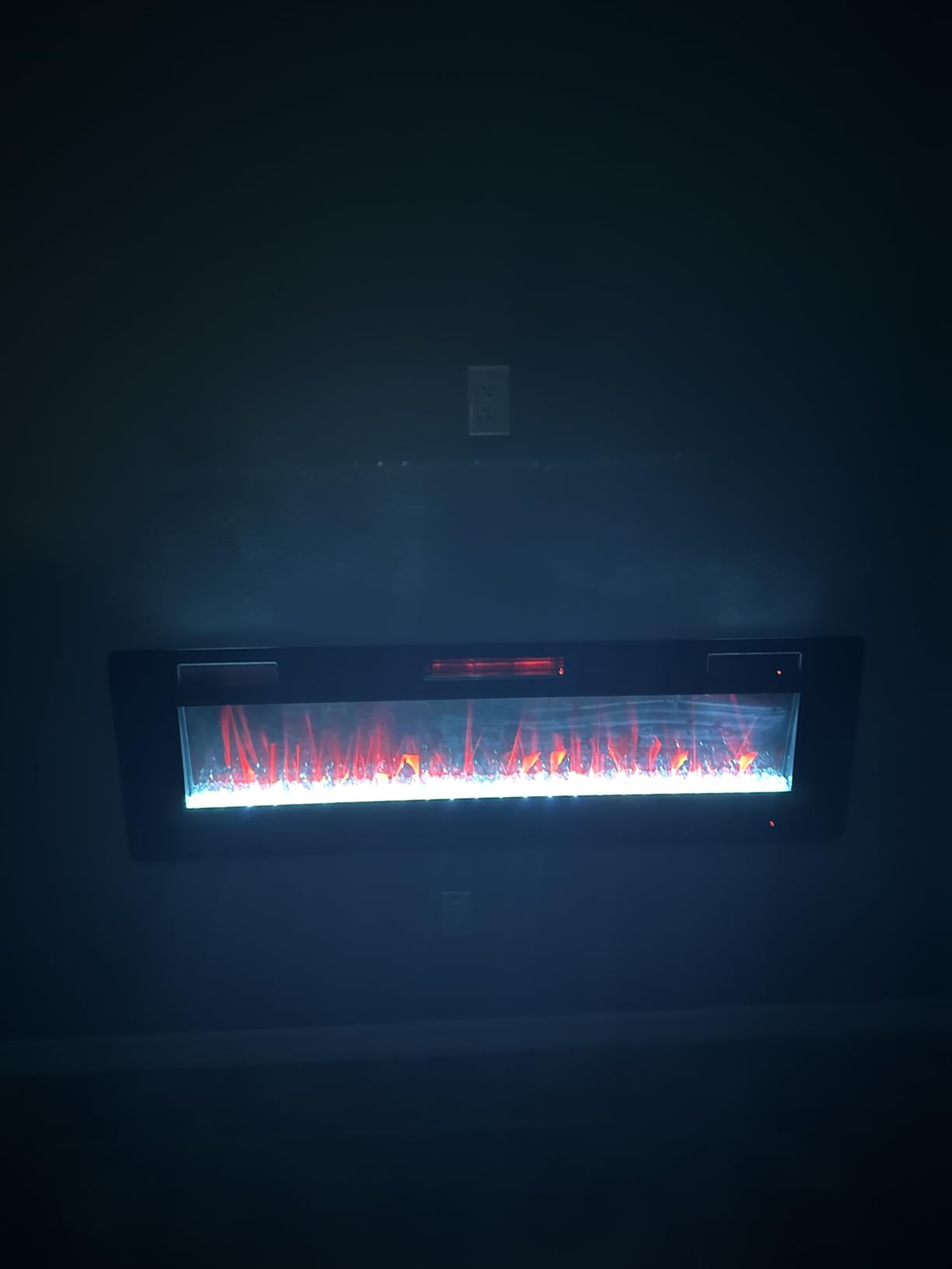 50 inch Electric Fireplace Recessed and Wall Mounted Insert Update customer photo 1