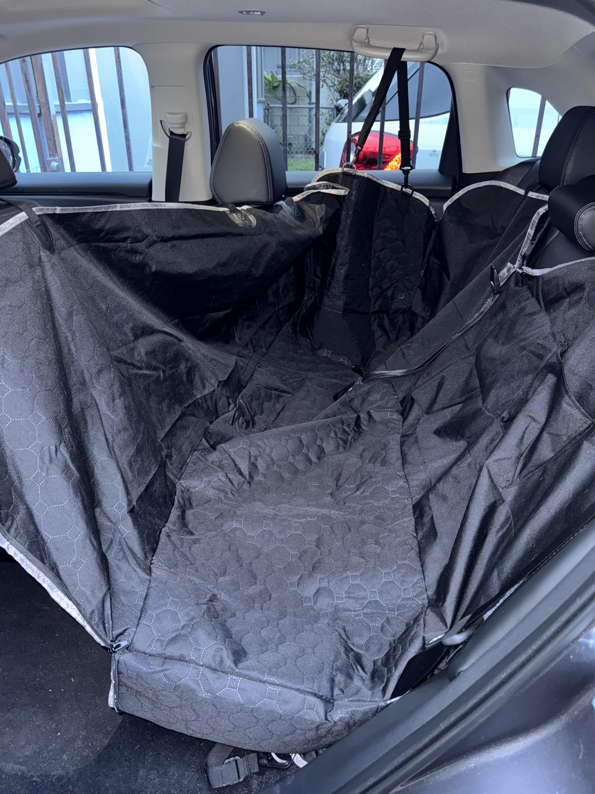 Mancro Dog Car Seat Cover for Back Seat, Waterproof Dog Hammock for Car customer photo 1