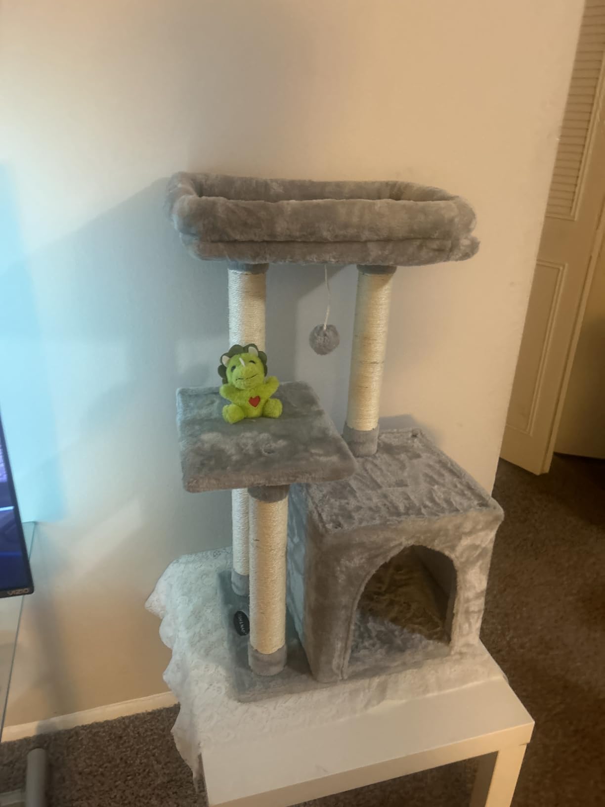 Cute Cat Tree Kitten Cat Tower Condo Cat Furniture Sisal Scratching Posts G customer photo 2