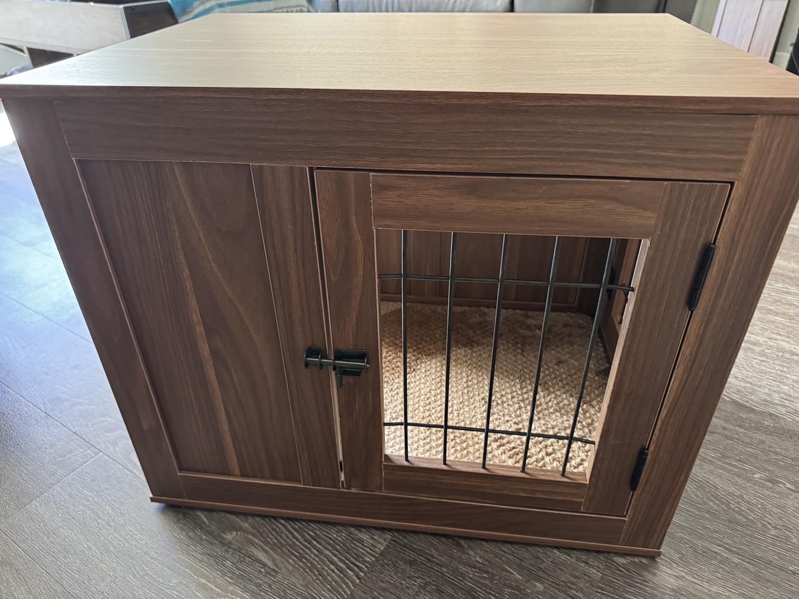 unipaws 36 Inch Furniture Style Dog Crate with Cushion for Medium Dogs customer photo 2