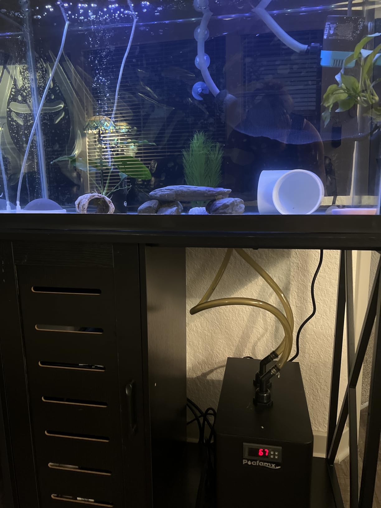 Poafamx 1/3 HP Aquarium Chiller, Quiet Fish Tank Water Chiller 40-80 Gal customer photo 1