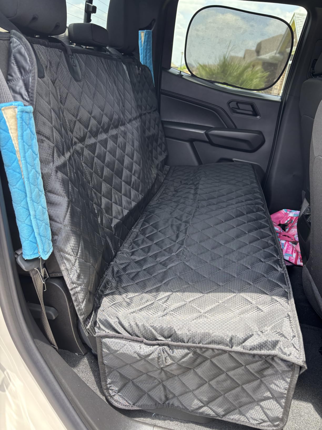 PETICON Waterproof Scratchproof Pet Bench Seat Covers for Cars, SUVs customer photo 2