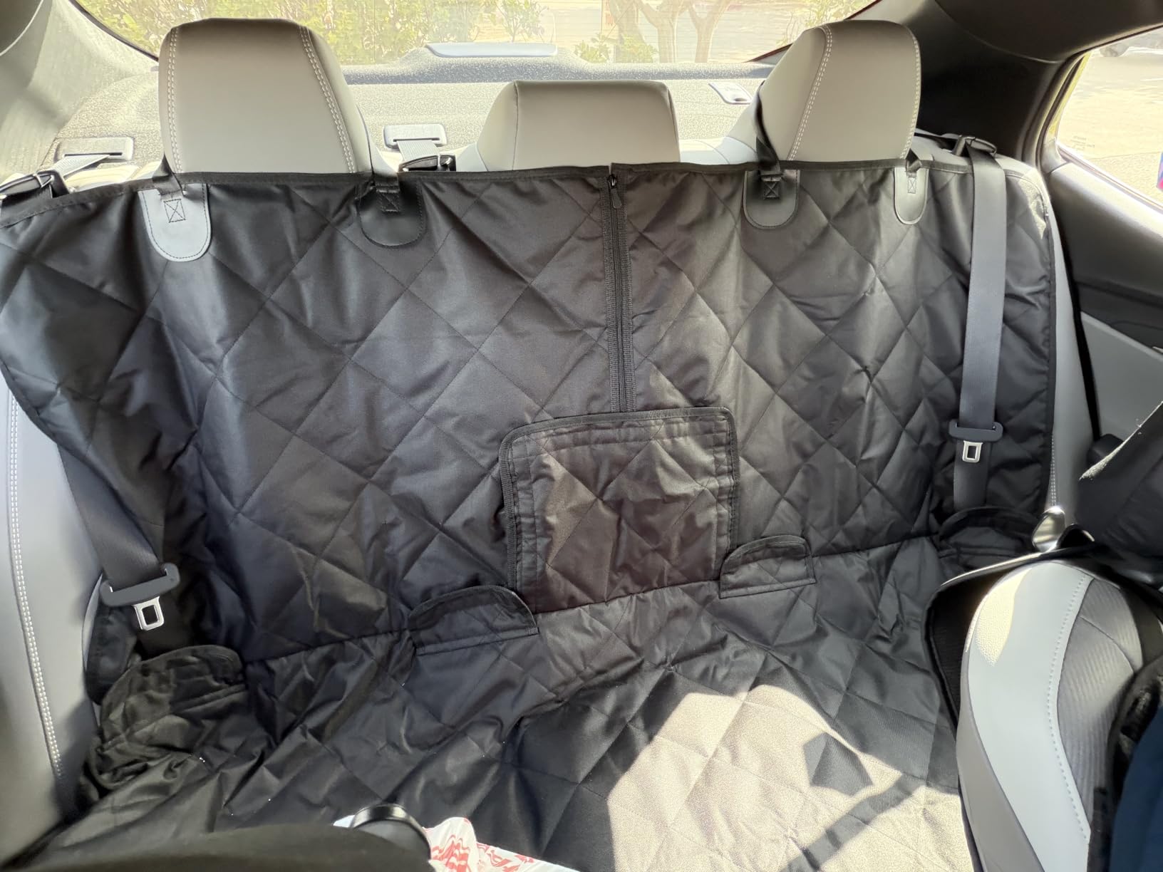 petalage Bench Dog Car Seat Cover for Back Seat Waterproof Seat Covers Durable Scratch Proof Nonslip, Protector for Pet Fur & Mud Washable Backseat Cover for Cars Armrest Compatible customer photo 2