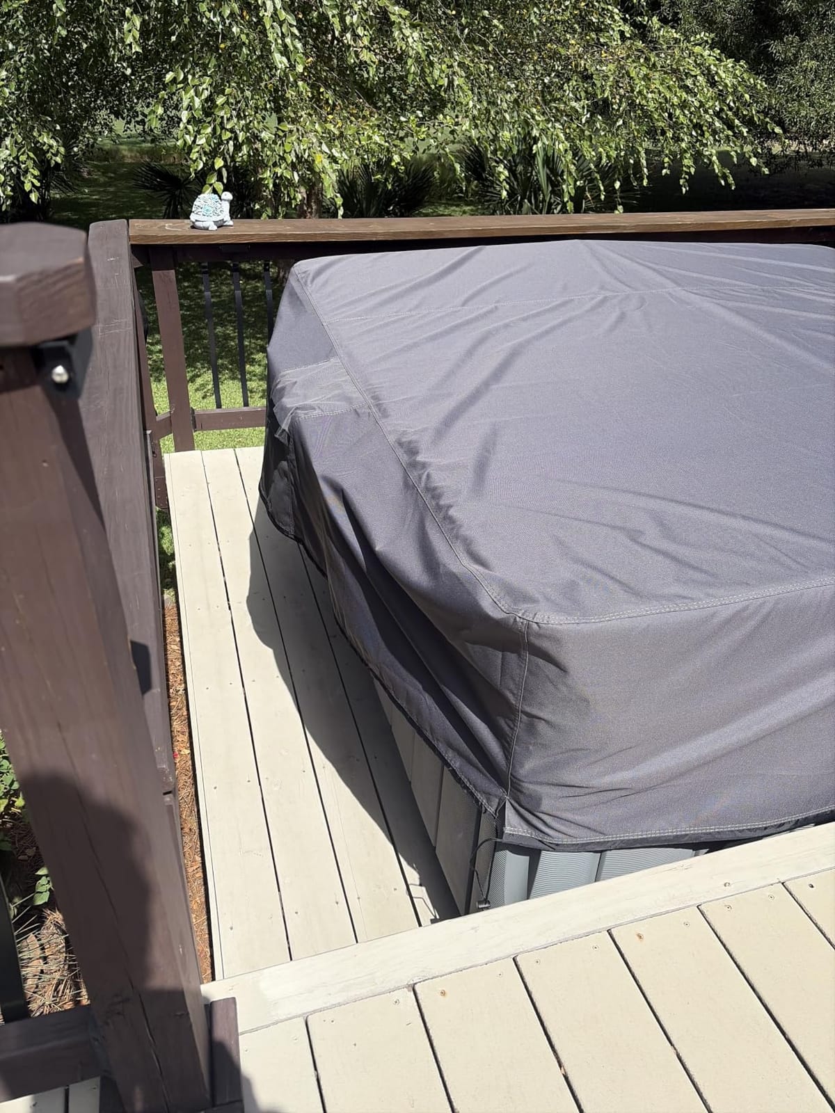Waterproof Hot Tub Cover -Outdoor Spa Cover Cap(Fit 95''x 95'') customer photo 2