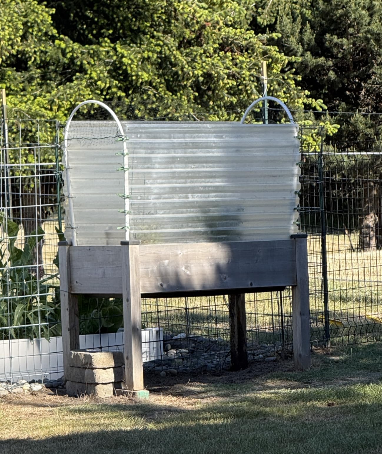 VIVOSUN Portable Mini Greenhouse 47x23x23-Inch Tunnels, PE Cover with Roll-up Zipper Door, for Indoor Outdoor or Garden Plant Growing, White customer photo 2