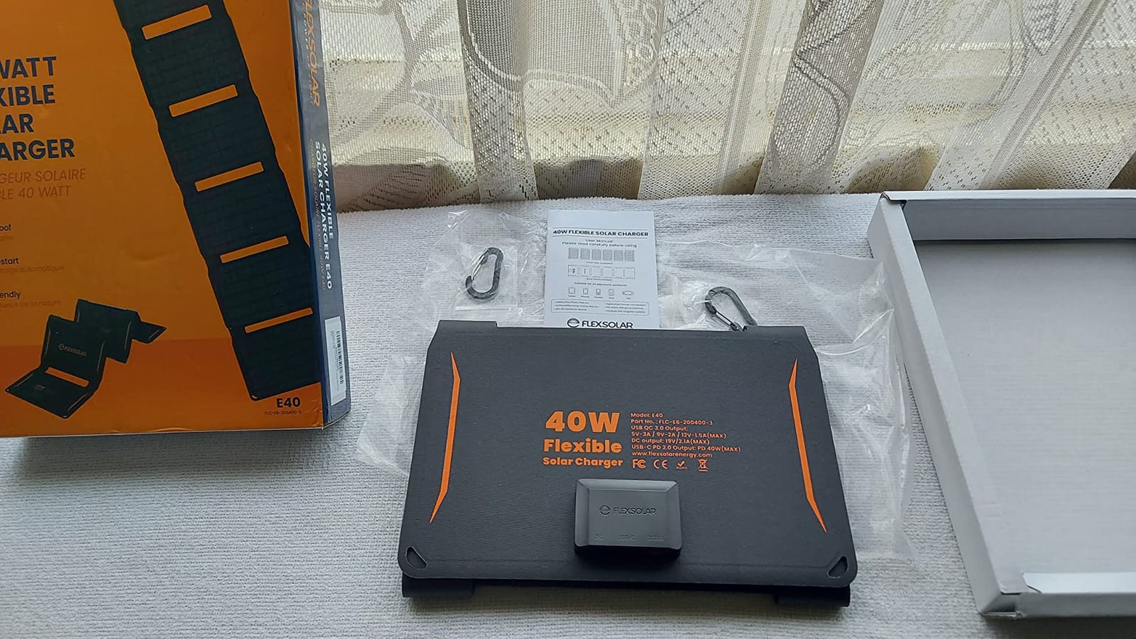 FlexSolar 40W Foldable Solar Panel Charger, USB-C USB-A & DC Outputs customer photo 1