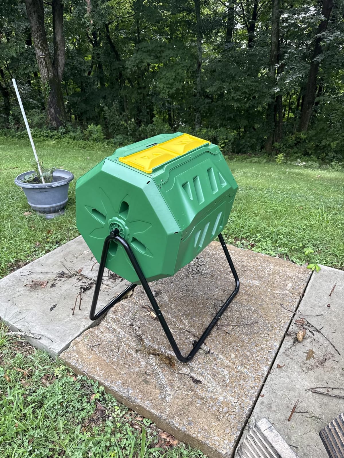 Compost Tumbler Bin Composter Dual Chamber 43 Gallon (Bundled with Pearson's Gardening Gloves) customer photo 2