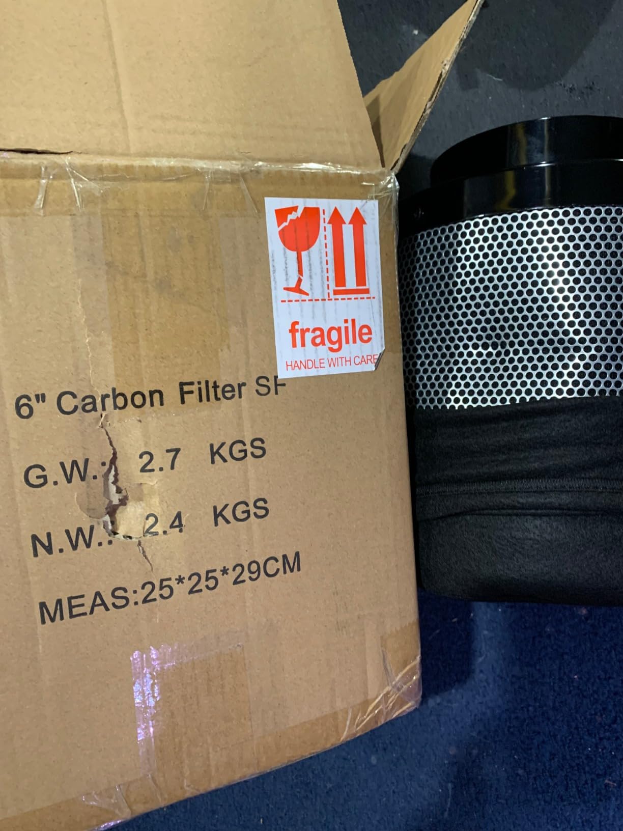 Spider Farmer 6 Inch Carbon Filter for Grow Tent Odor Control customer photo 2