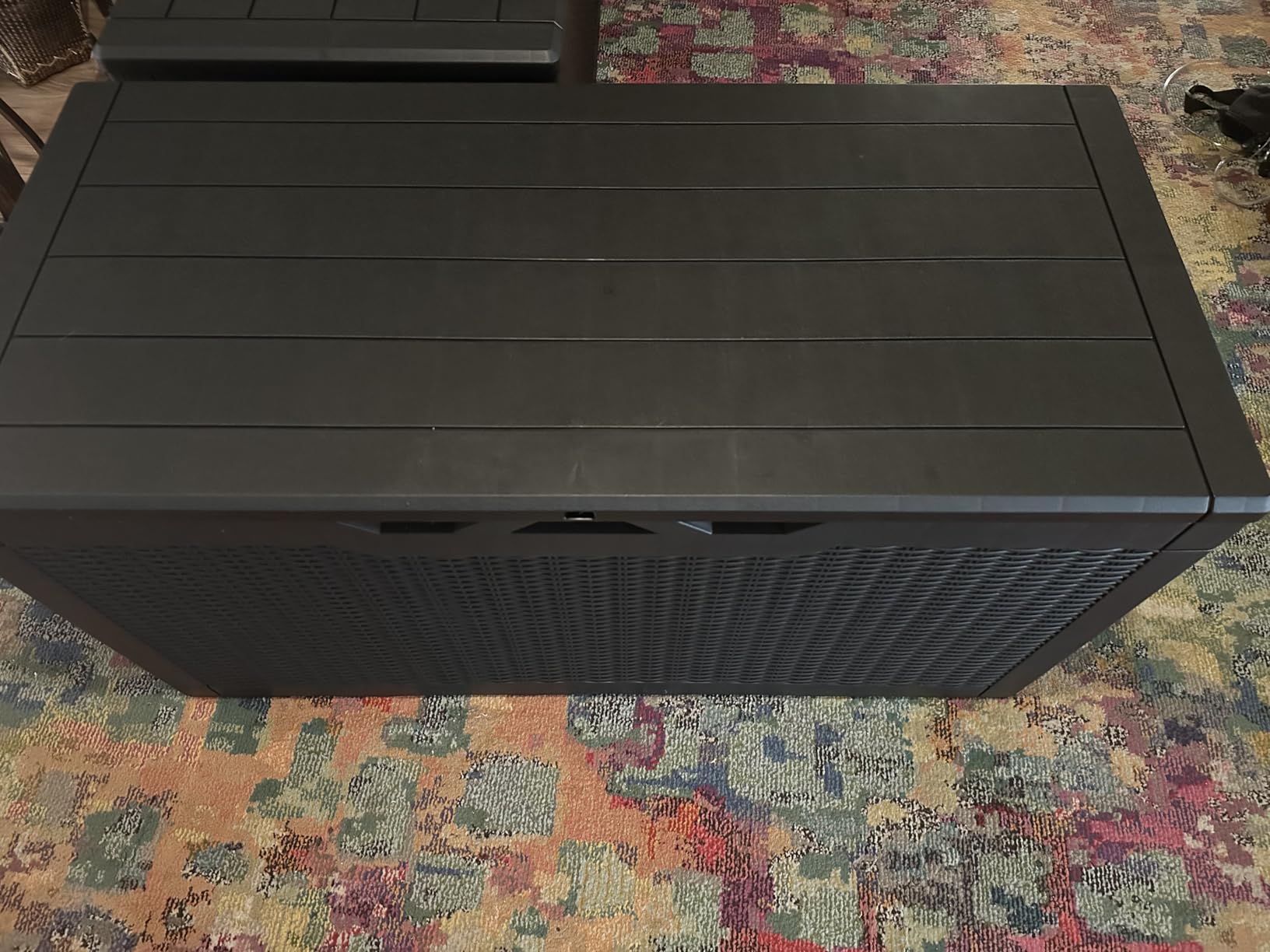 Devoko 100 Gallon Waterproof Deck Box, Resin Large Outdoor Storage Box customer photo 2