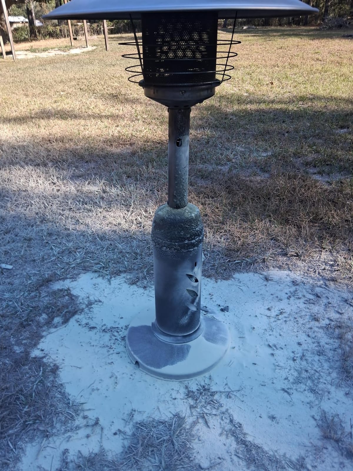Tangkula Tabletop Propane Patio Heater with Adjustable Flame, 11,000 BTU customer photo 1