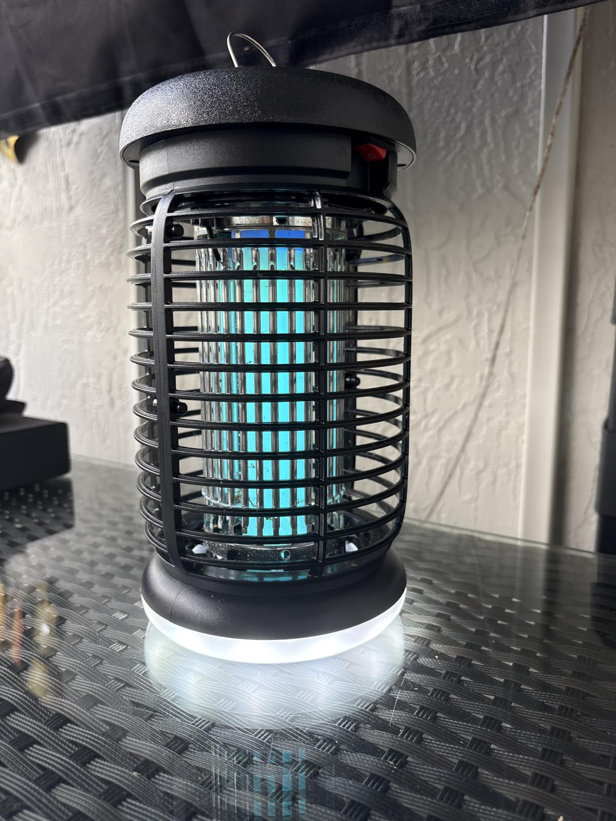 LUOJIBIE Bug Zapper Outdoor, Electric Mosquito Killer Fly Trap with UV/LED Light, 4200V High Voltage Waterproof Flying Insect Zapper for Backyard Patio, Indoor Mosquito Zapper for Home Garage customer photo 1