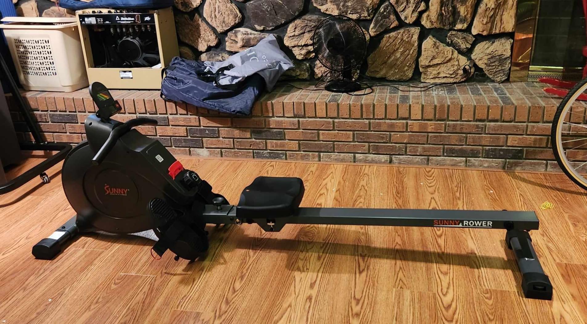 Sunny Health & Fitness Smart Magnetic Rowing Machine with Extra Long Rail customer photo 1
