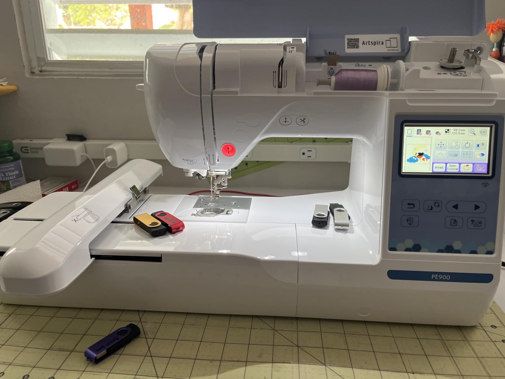 Brother PE900 Wireless Embroidery Machine with WLAN customer photo 1