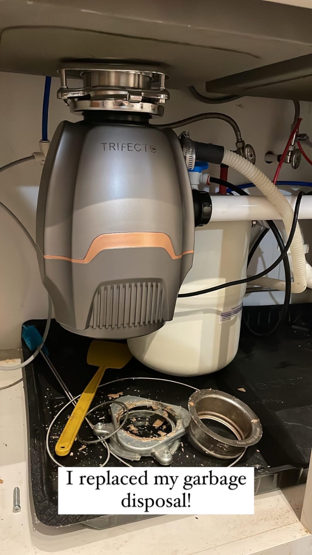 Trifecte Pro 3/4 HP Garbage Disposals with Sound Reduction,Food Waste Coutinuous Feed Garbage Disposal with Power Cord, Dishwasher Hook Up customer photo 1