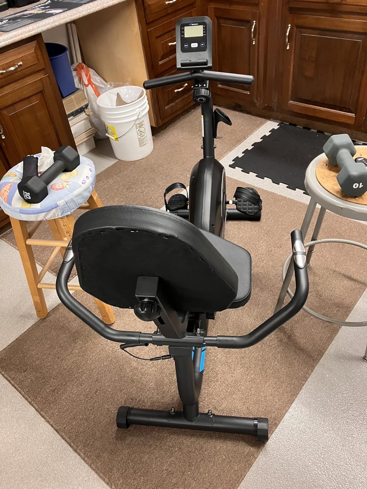MERACH Recumbent Exercise Bikes for Home with Smart Bluetooth Equipment App customer photo 2