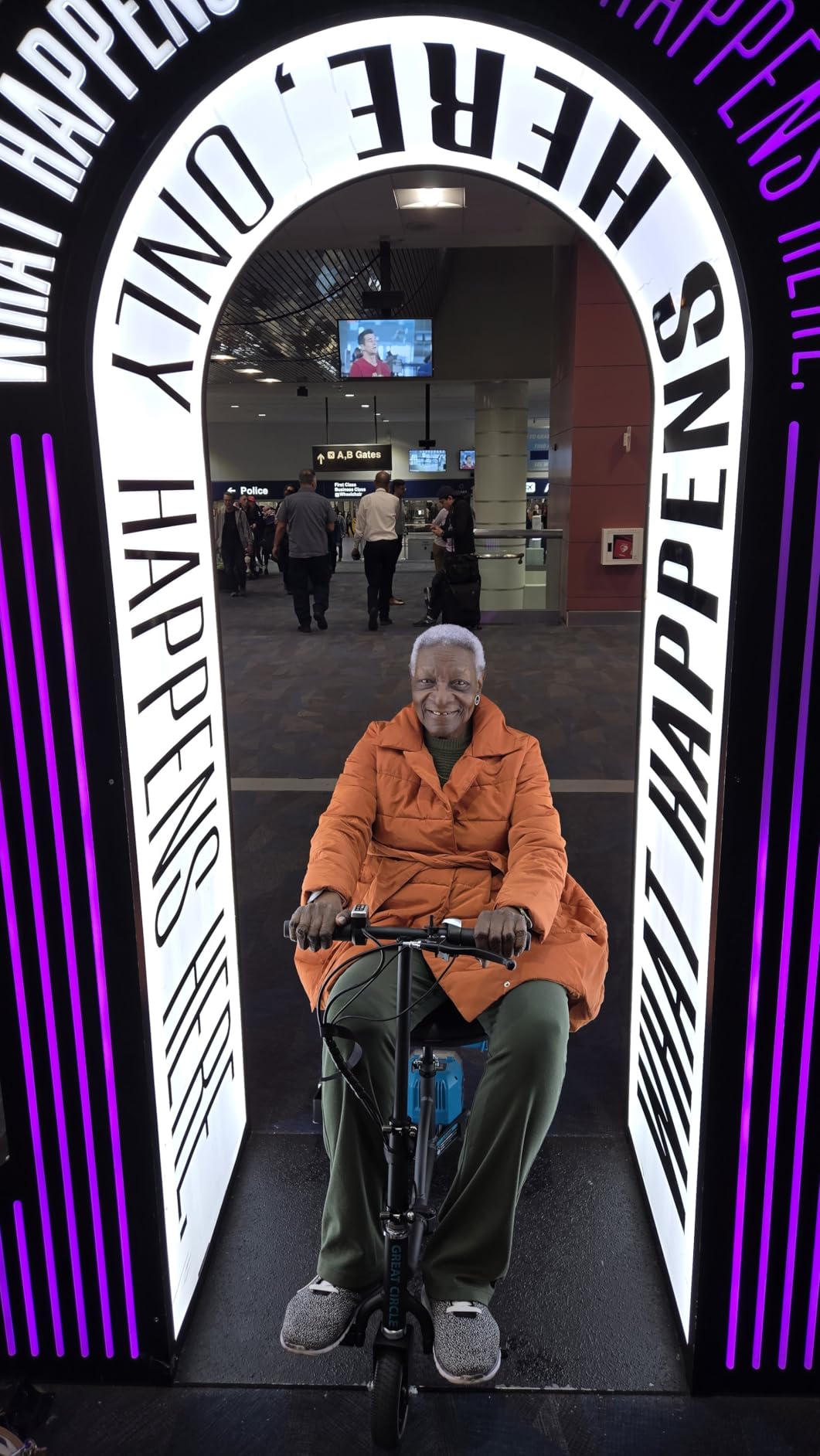 G Mobility Scooter – 3 Wheels, 35 lb Folding Aluminum Frame, Anti-Tip Footrests, Includes (1) 48V 2Ah Li-Ion Battery and Charger, Supports 275 lbs, Airline Friendly customer photo 1