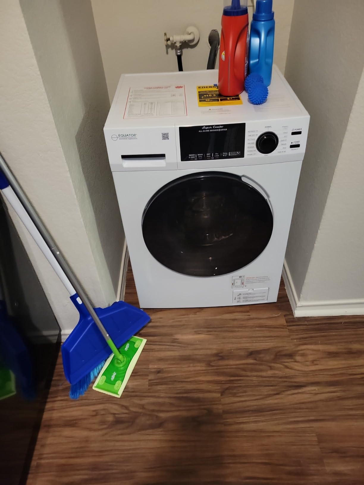 Equator All-in-One Washer Dryer VENTLESS/VENTED PET cycle 1.62cf/15lbs 110V in Silver customer photo 1