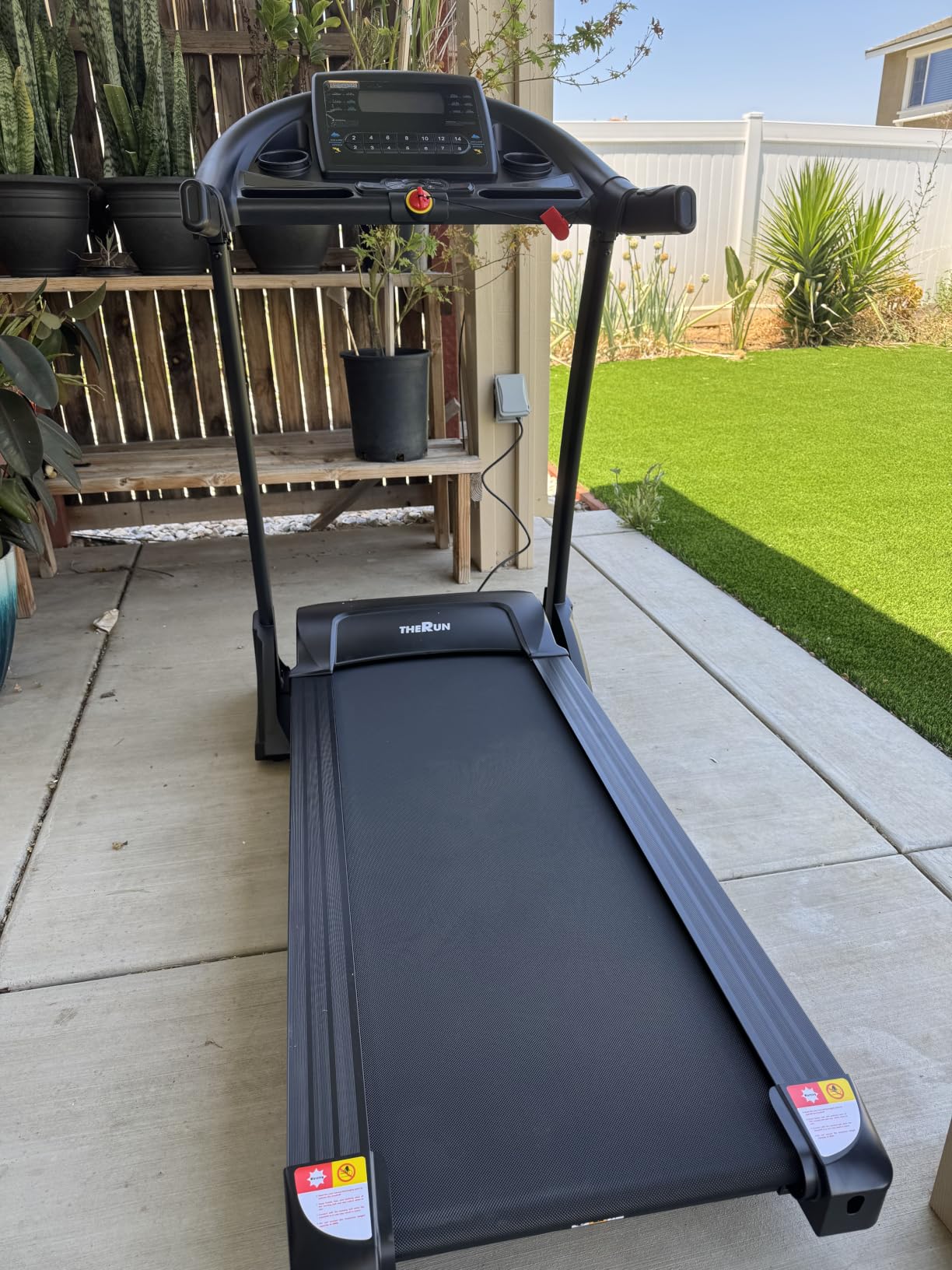THERUN Incline Treadmill, Treadmills for Running and Walking, 400 lbs Weight Capacity Folding Treadmill with 0-16% Auto Incline, Wide Belt, 4.0 HP, App, Heart Rate customer photo 2