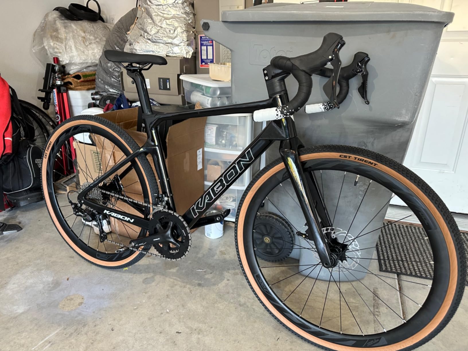 KABON Carbon Gravel Road Bike, T800 Carbon Fiber Frame Adventure Bicycle with 105 R7000 22 Speed Disc Brake Racing Bicycle for Men and Women customer photo 2