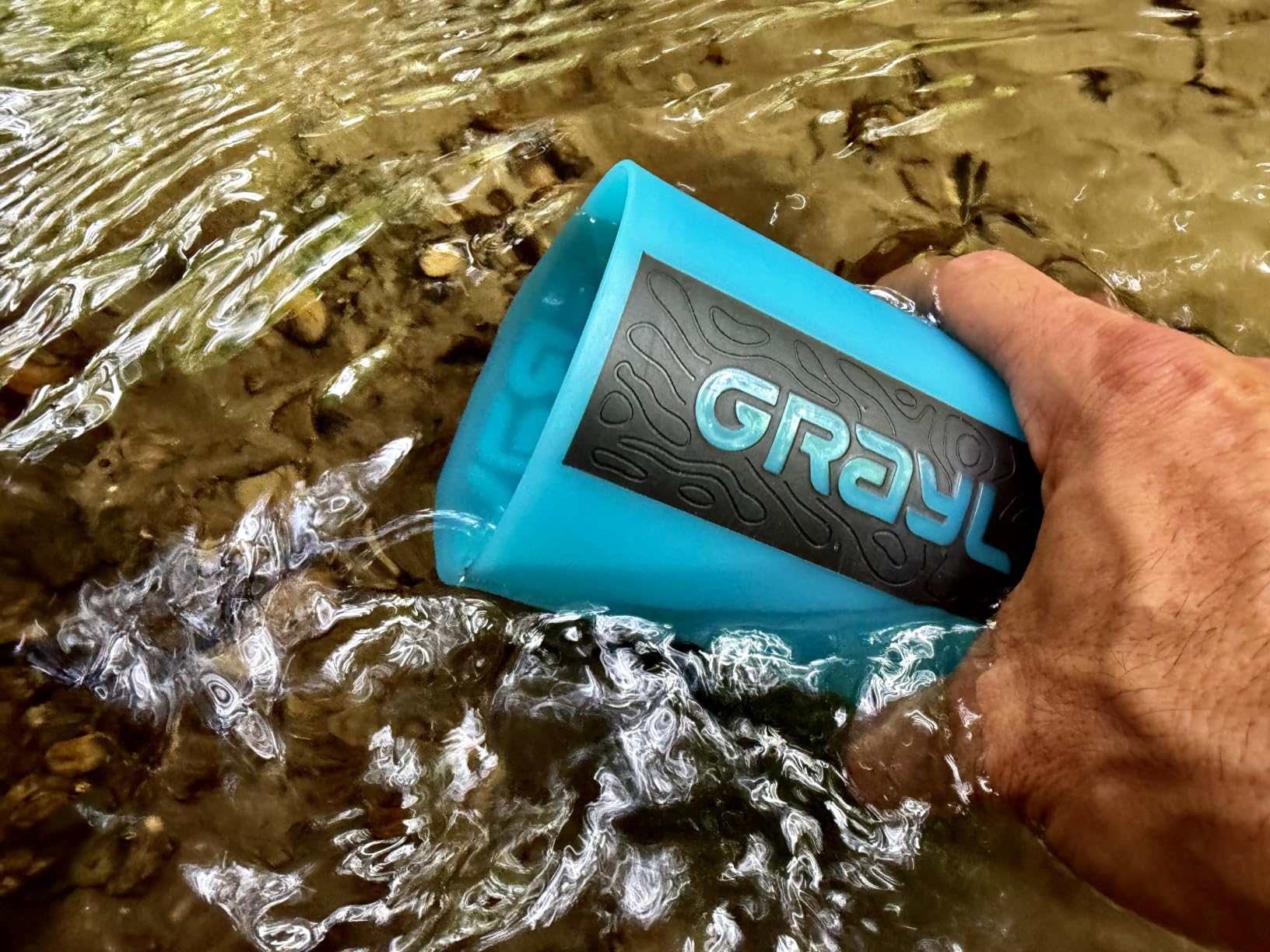 GRAYL GeoPress 24 oz Water Purifier & Water Filter Bottle, Black Camo customer photo 2