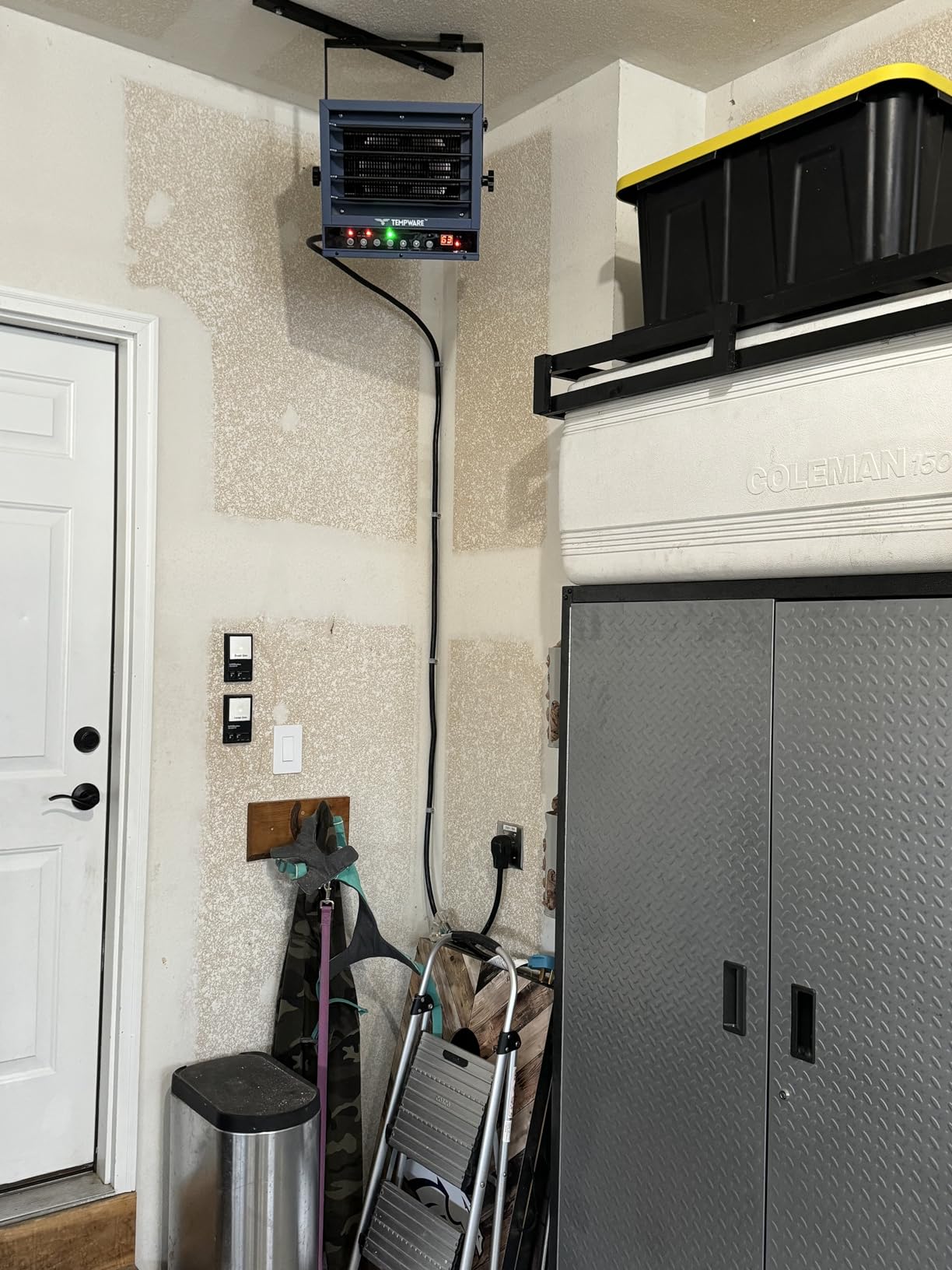 TEMPWARE Garage Heater Electric 240V, 5000-Watt Hardwired Ceiling Mount Shop Heater with ECO Mode, 240-Volt Hardwired with Full-Function Remote and 12-Hour Timer, Ideal for Workshop customer photo 2