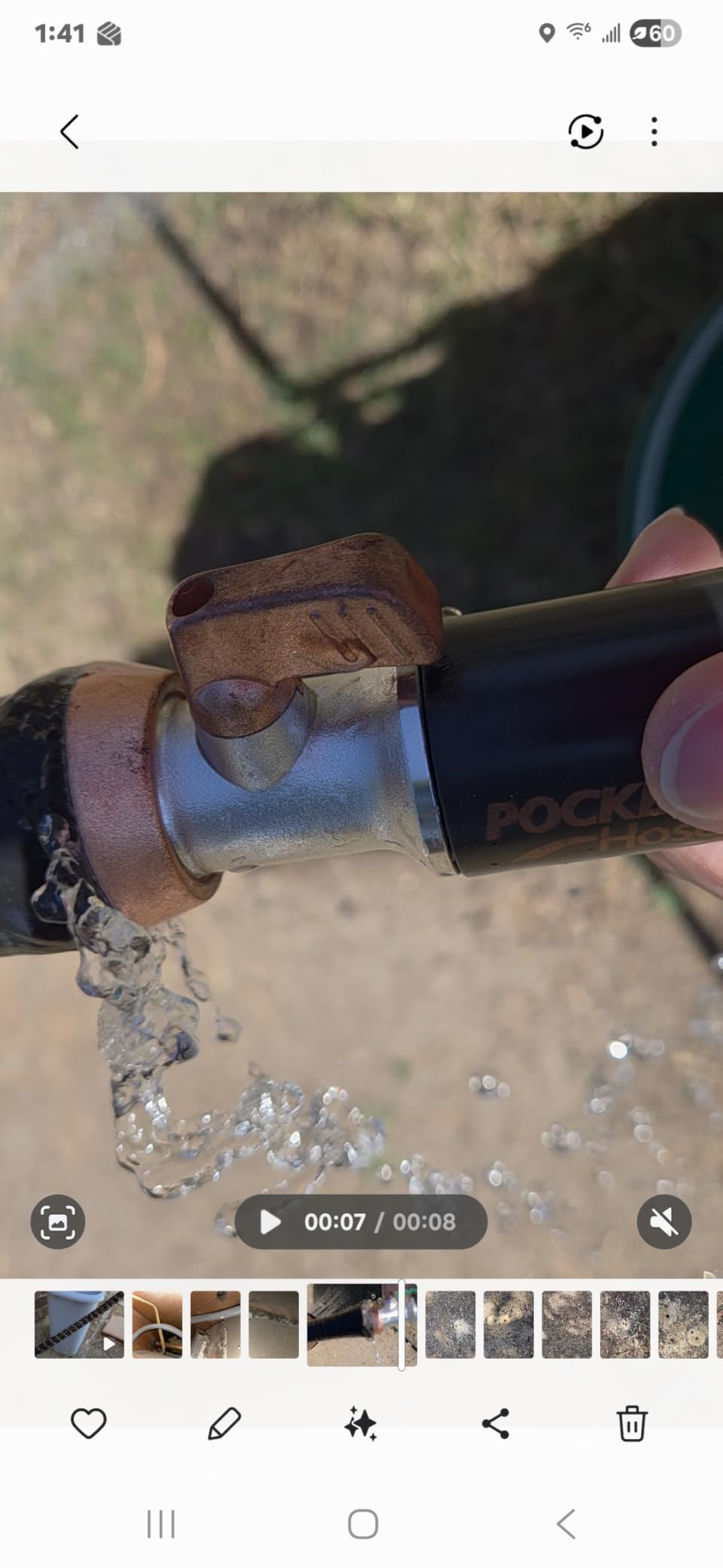 Pocket Hose 50 FT Copper Bullet Hose, 10-Pattern, 650psi customer photo 1