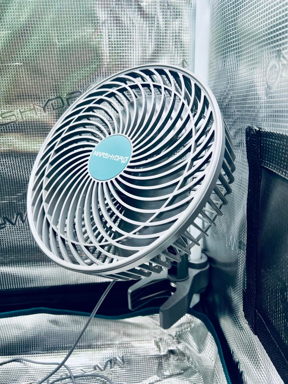MARS HYDRO 6'' Oscillating Clip-On Grow Tent Fan, 10 Wind Speeds, EC Motor customer photo 1