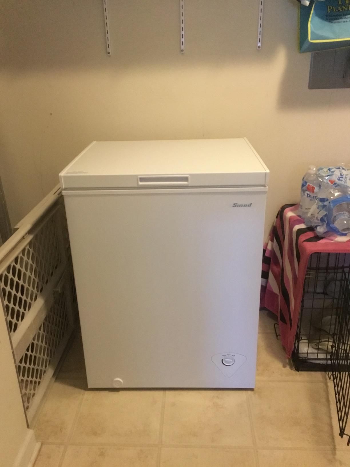 SMETA Chest Freezer 21 Cu. Ft, Large Capacity Deep Freezer with 2 Removable Baskets, Energy Efficient, Freestanding, 65'' Wide, Perfect for Home, Garage, Kitchen, Meat, Basement, Quick Freezing customer photo 2