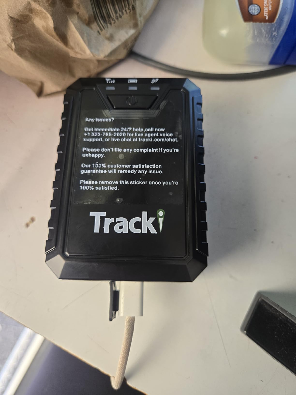 Tracki Pro GPS Tracker for Vehicles, 4G LTE, Long Battery Life customer photo 2