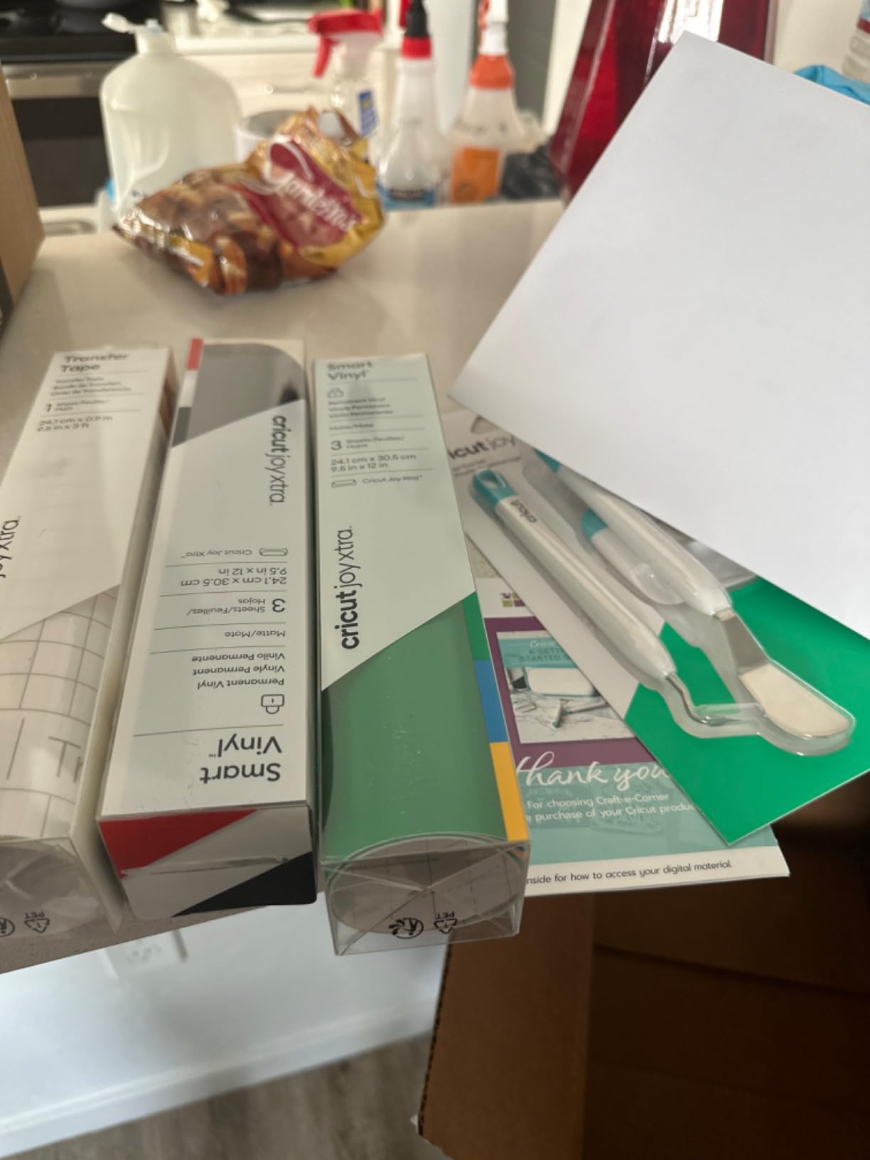 Cricut Joy Xtra Cutting Machine and Smart Vinyl Bundle for Labels, Decals & Custom Projects - Includes Rainbow Permanent Vinyl, Transfer Tape, Tools & Design Guides customer photo 2