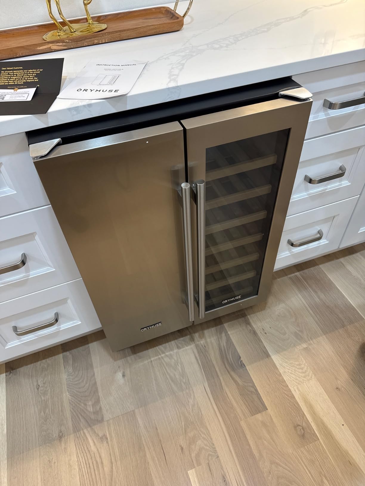 ORYMUSE 24 Inch Outdoor Beverage Refrigerator, 180 Can Under Counter Fridge customer photo 1