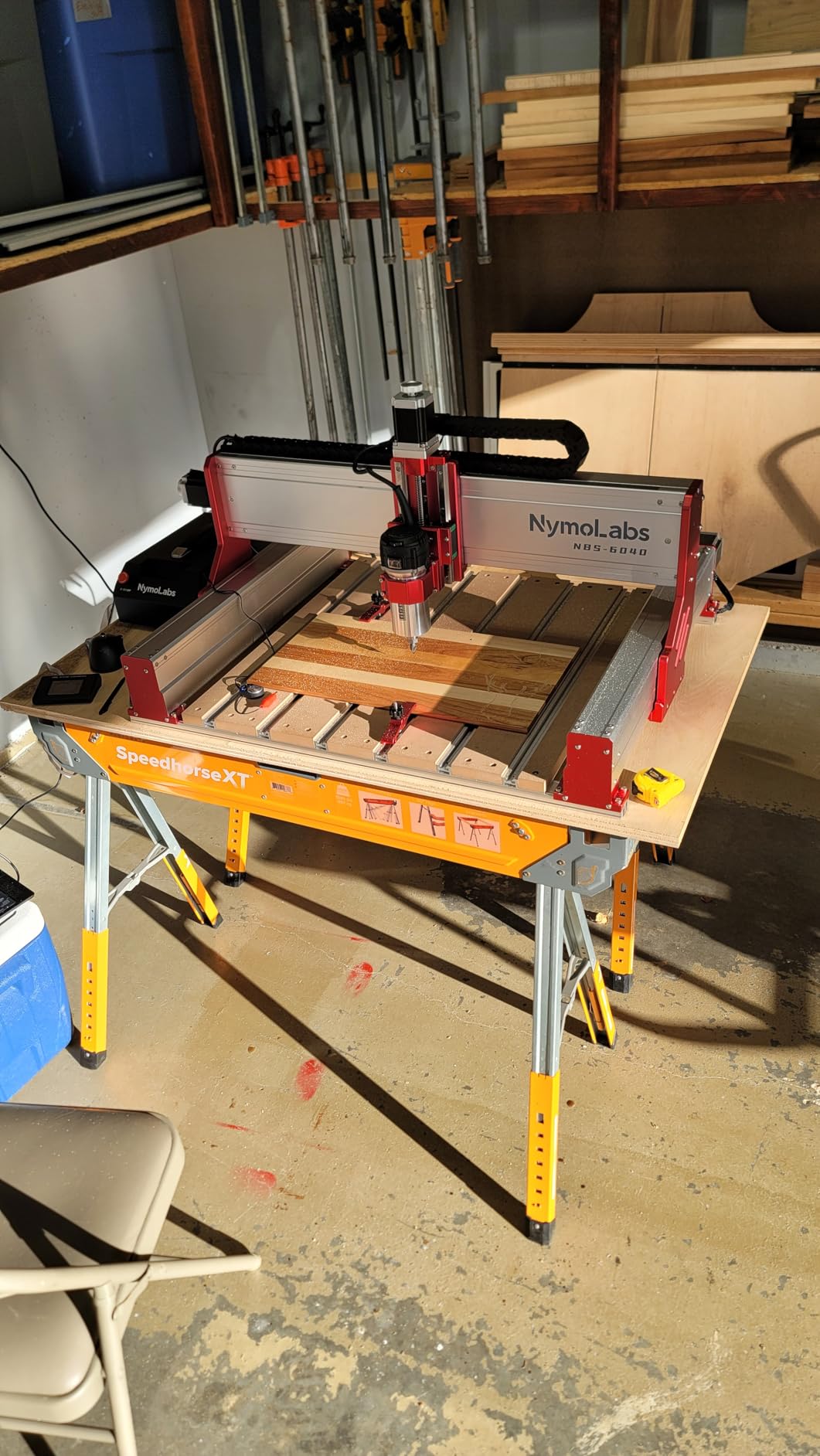 NBS-6040 CNC Router Machine, 710W Spindle for Wood Acrylic & Metal customer photo 1