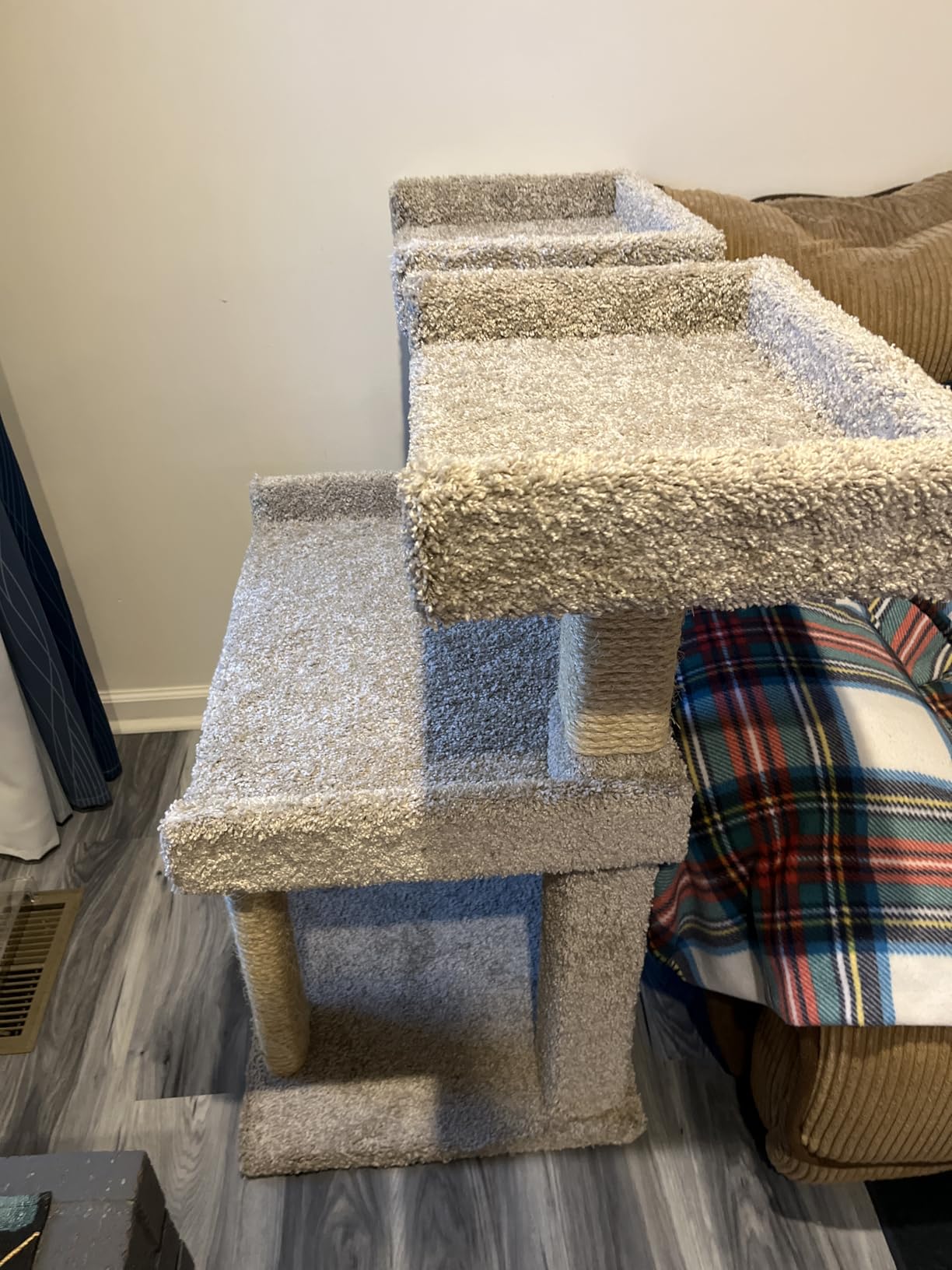 Prestige Cat Trees Maine Coon Deluxe Cat Perch – Made in USA Sturdy Solid-Wood Tower for Large & Multiple Cats – Easy 2-Step Assembly, Plush Carpet, Sisal Scratch Posts customer photo 1