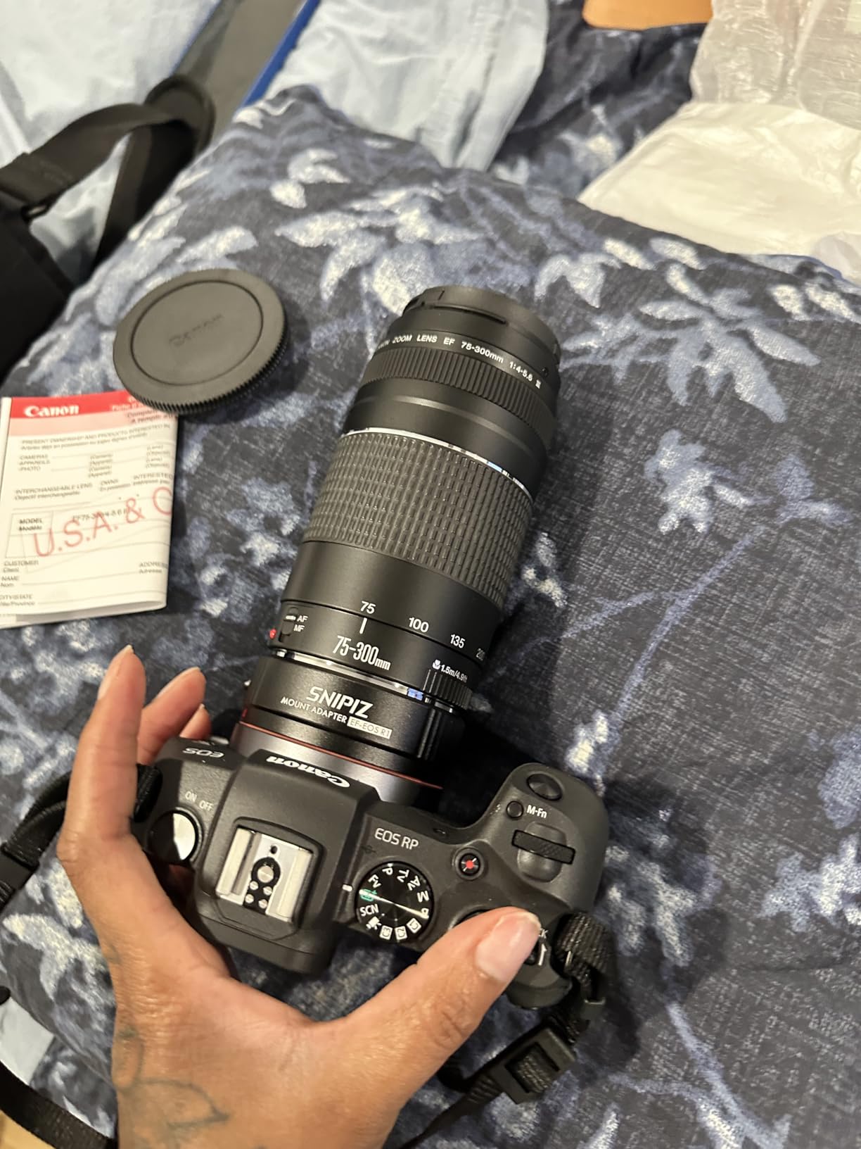 EF-EOS R Lens Mount Adapter Auto-Focus Lens Converter Compatible with Canon EF/EF-S Series Lens and EOS R, RP, R3, R5, R6, R6II, R7, R8, R10, R50, R100 Cameras customer photo 1