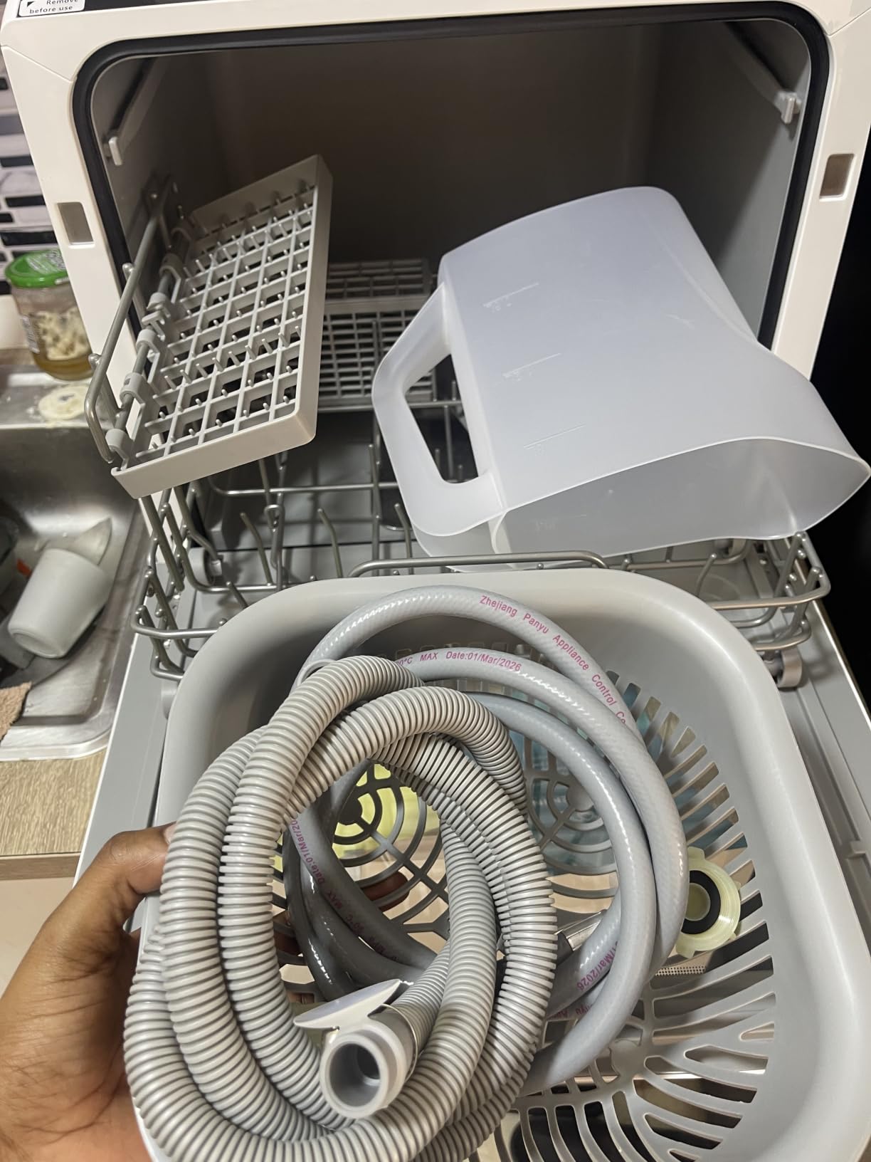 EUHOMY 6 Programs Countertop Dishwasher Portable, 40dB, 360° Coverage customer photo 2