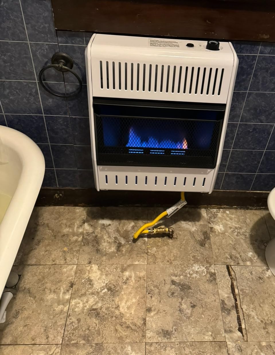 ProCom Heating Natural Gas Ventless Blue Flame Heater With Base Feet - 20,000 BTU, T-Stat Control - Model# MN200TBA-B customer photo 2