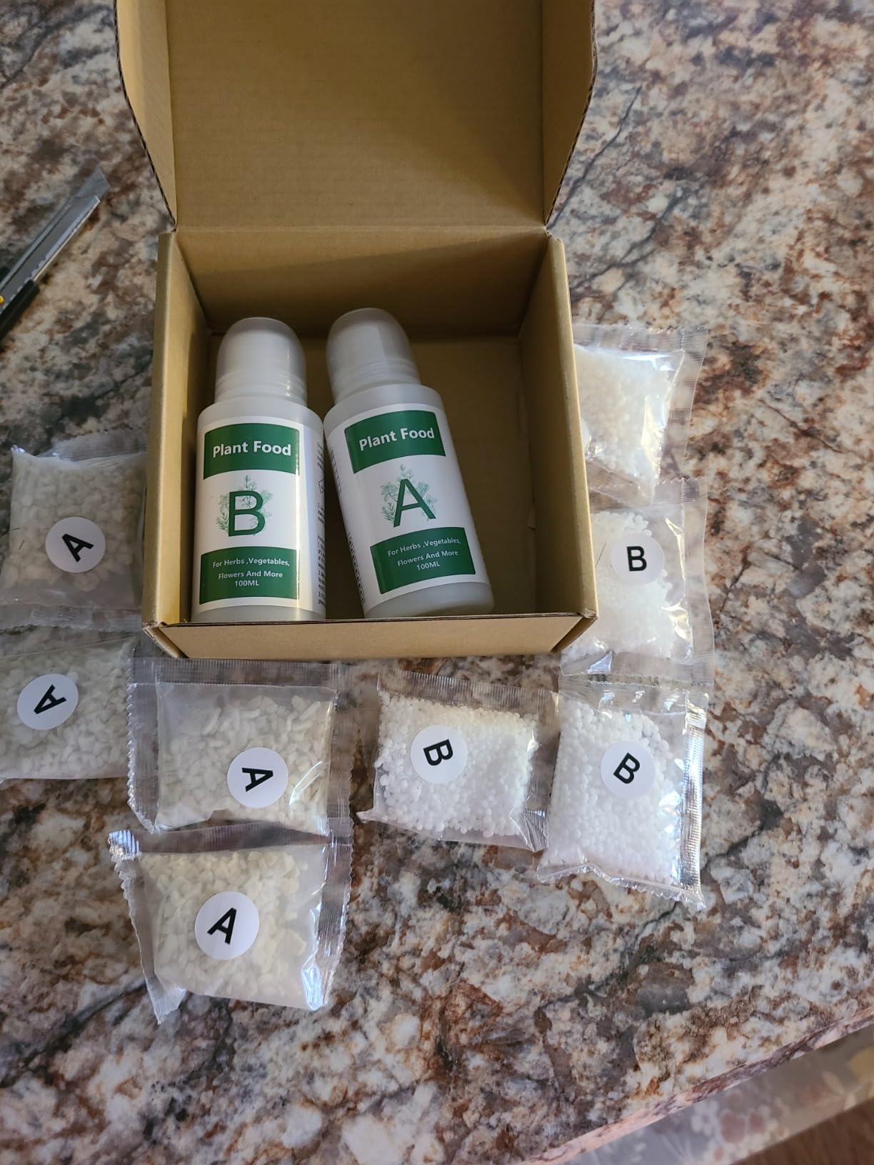 Hydroponic Plant Food, A&B Nutrients 1000ml for Hydroponics System customer photo 2
