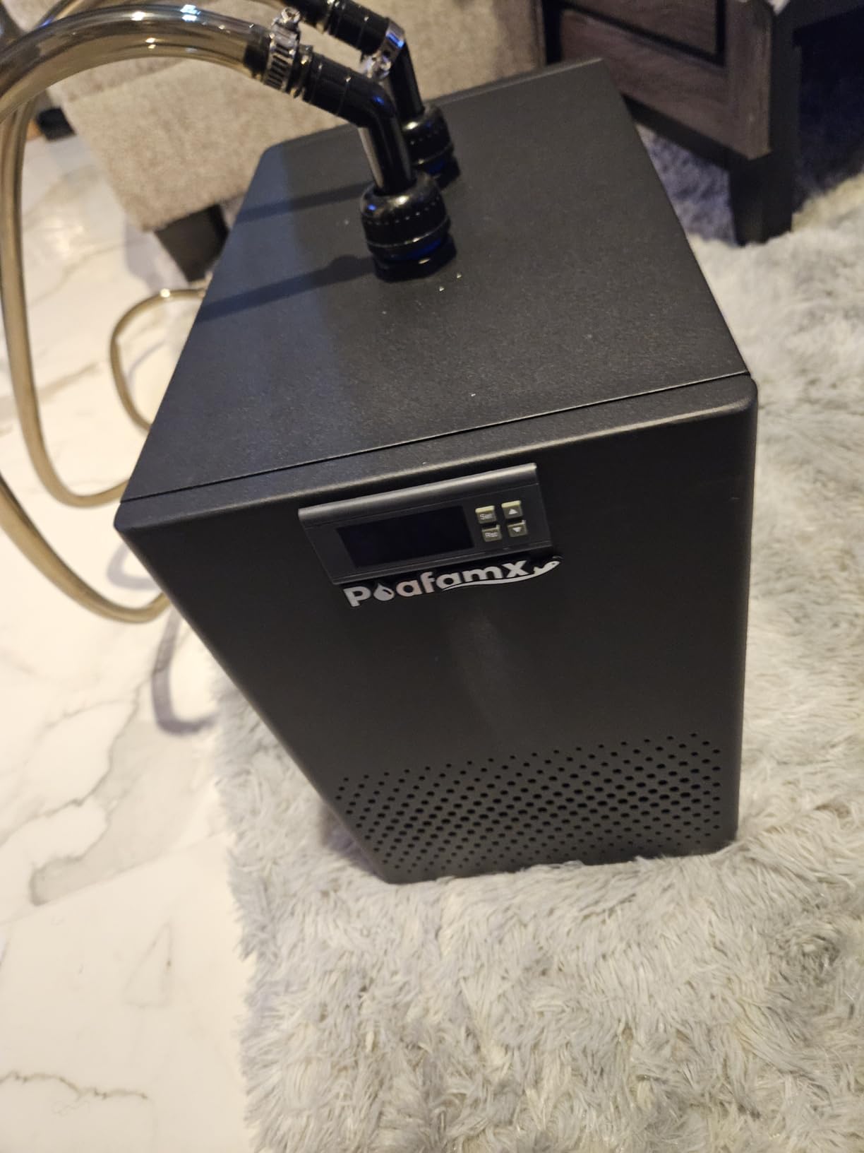Poafamx Aquarium Chiller 26gal, 1/13 HP Small Water Chiller for Axolotl customer photo 1