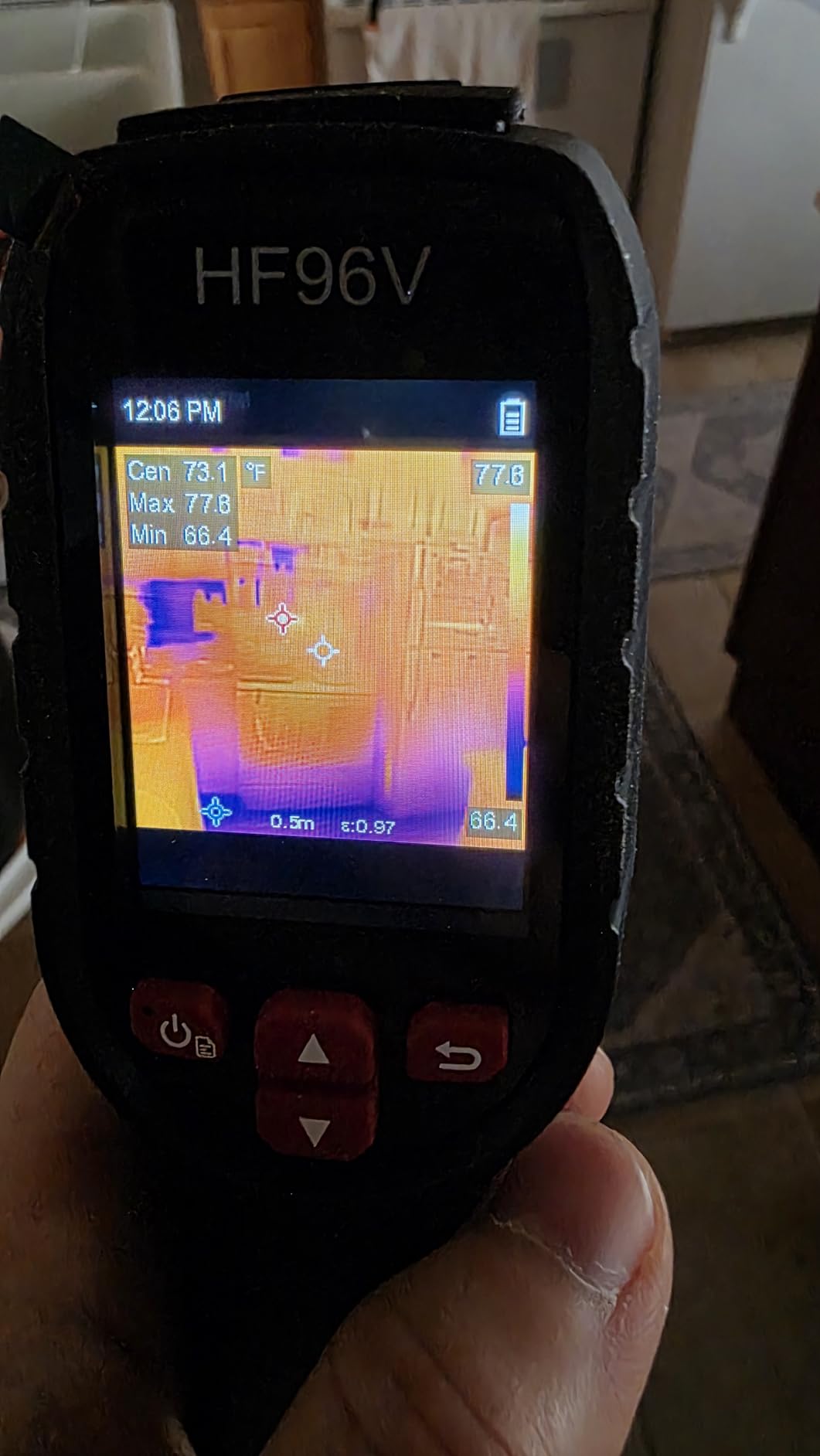 HF96V Thermal Camera with Visual Camera & Laser Pointer, Intelligent Scene Detection, 240 * 240 Super Resolution Thermal Imaging Camera,25 Hz, 50° FOV, -4°F to 1022°F, IP54 Infrared Camera customer photo 2