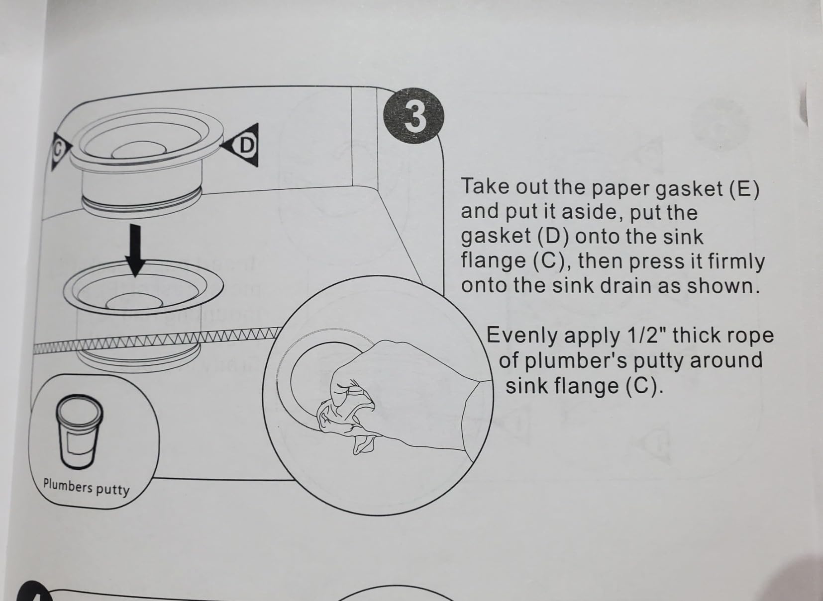 Garbage Disposal 1/2 HP Easy install Quiet with Stopper Power Cord, Kitchen sink Food Waste Disposer Continuous Feed, Stainless Steel Grind Half Horsepower AC Motor Unit (MAX-3) customer photo 1